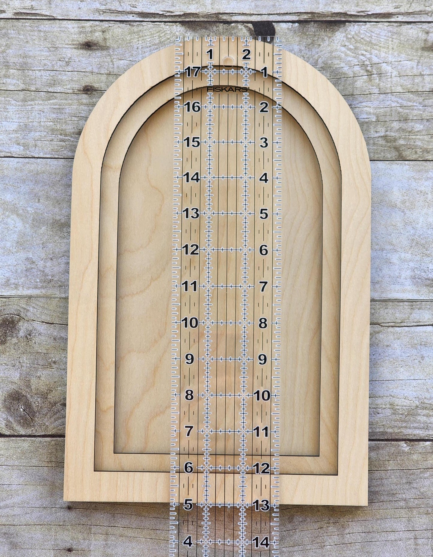 Arch Wood Frame, Layered, 13 x 8.25 Wooden Frames