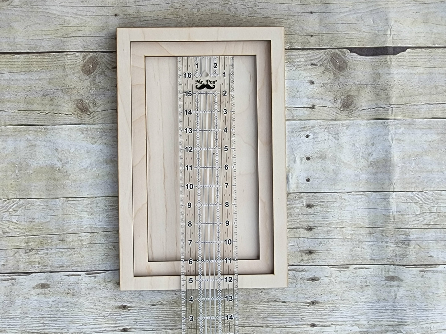 Rectangle Wood Frame 14" x 9" inches- Wooden Blank