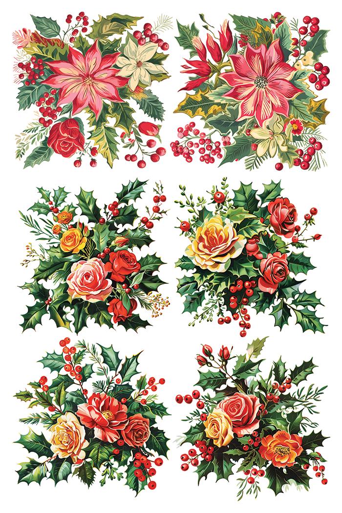 Kitschy Christmas IOD Transfer Pad with (8) 8 x 12 Sheets