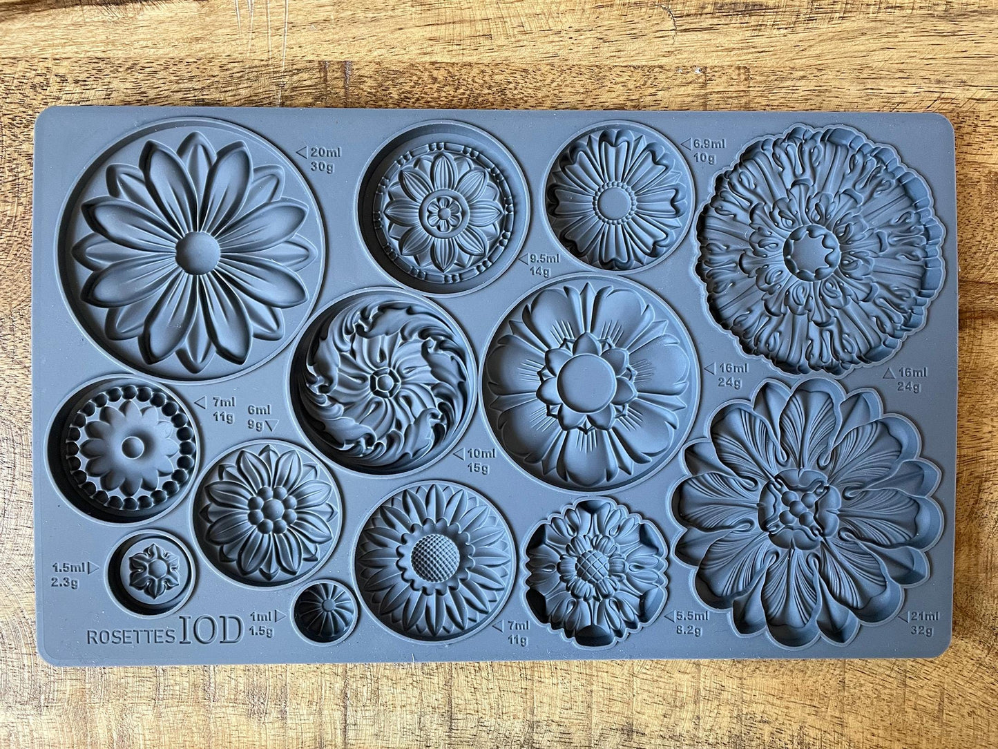 IOD Rosettes 6x10 Decor Mould, Moulds Use With Clay or Resin Crafts Signs Sugar Arts Furniture Fall Decor, Rosettes Mold Ships in 1-2 days!