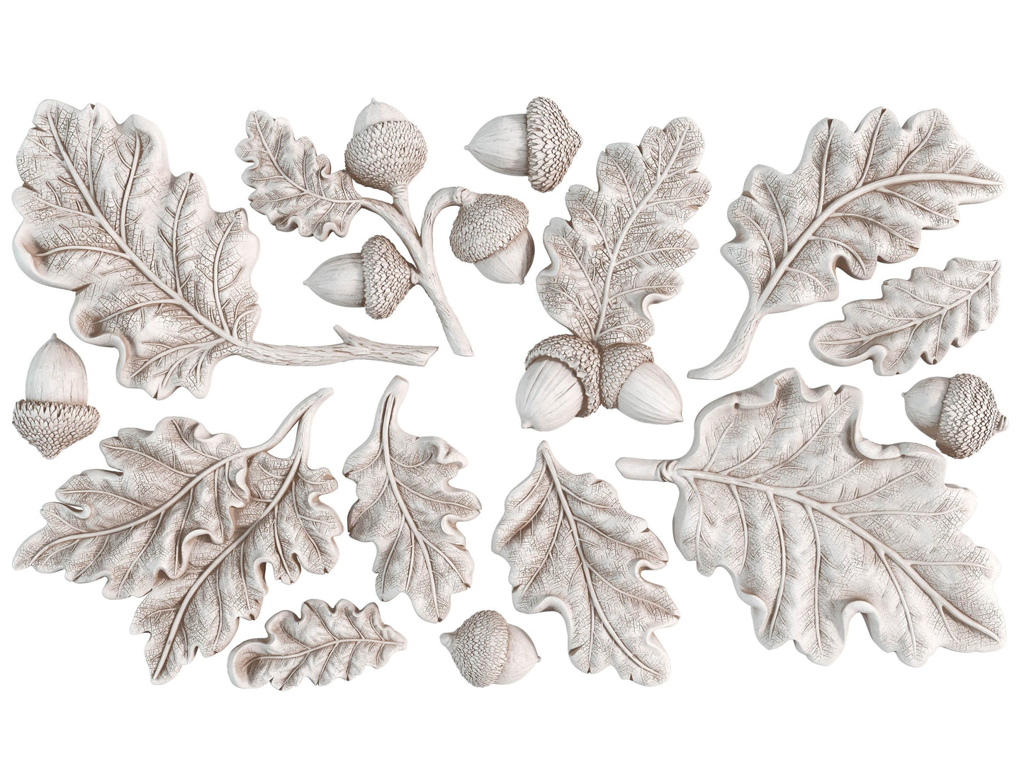 Oak Leaves and Acorns 6x10 IOD Decor Mould