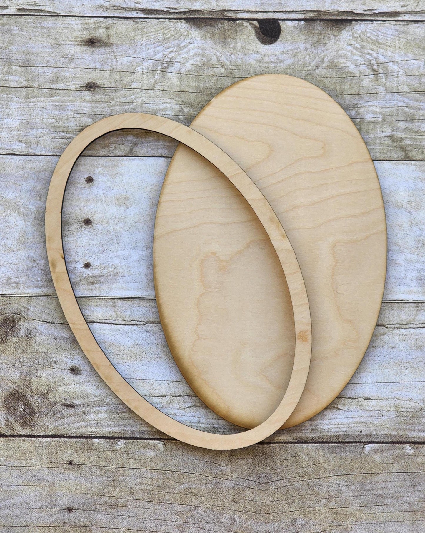 Oval Wood Frame, 10 x 6.5 Wooden Frames