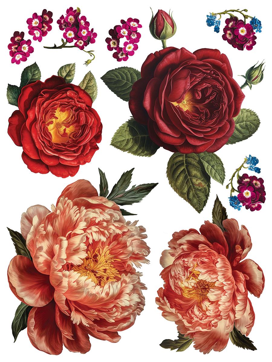 Collage de Fleur IOD Transfer Pad with (8) 12 X 16 Sheets