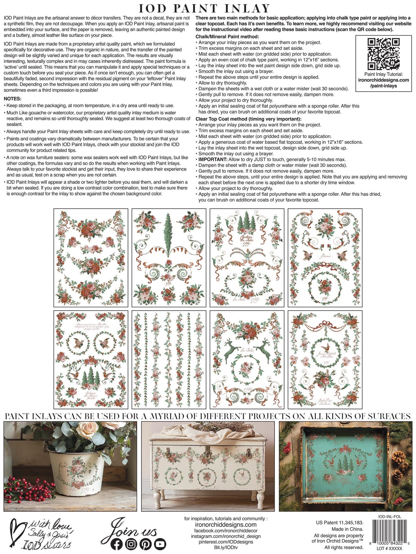 2025 La Folie IOD Paint Inlay by Iron Orchid Design - Limited Release