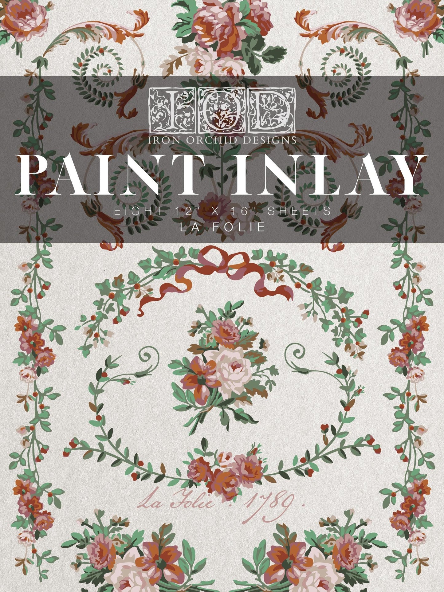 2025 La Folie IOD Paint Inlay by Iron Orchid Design - Limited Release