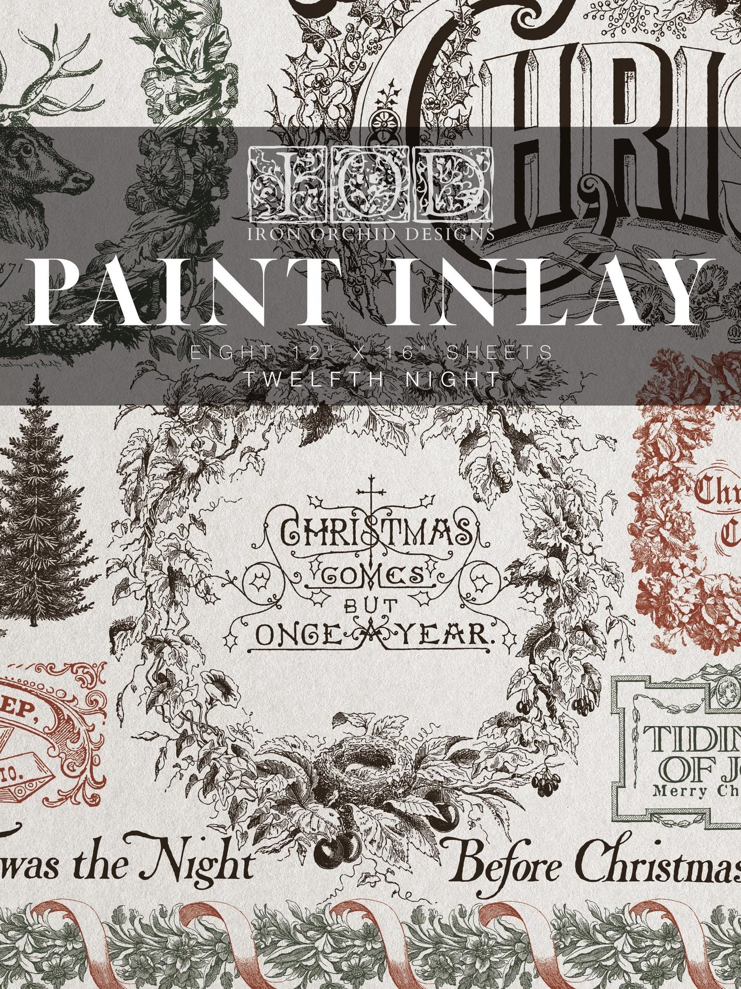 2025 Twelfth Night IOD Paint Inlay by Iron Orchid Design - Limited Release