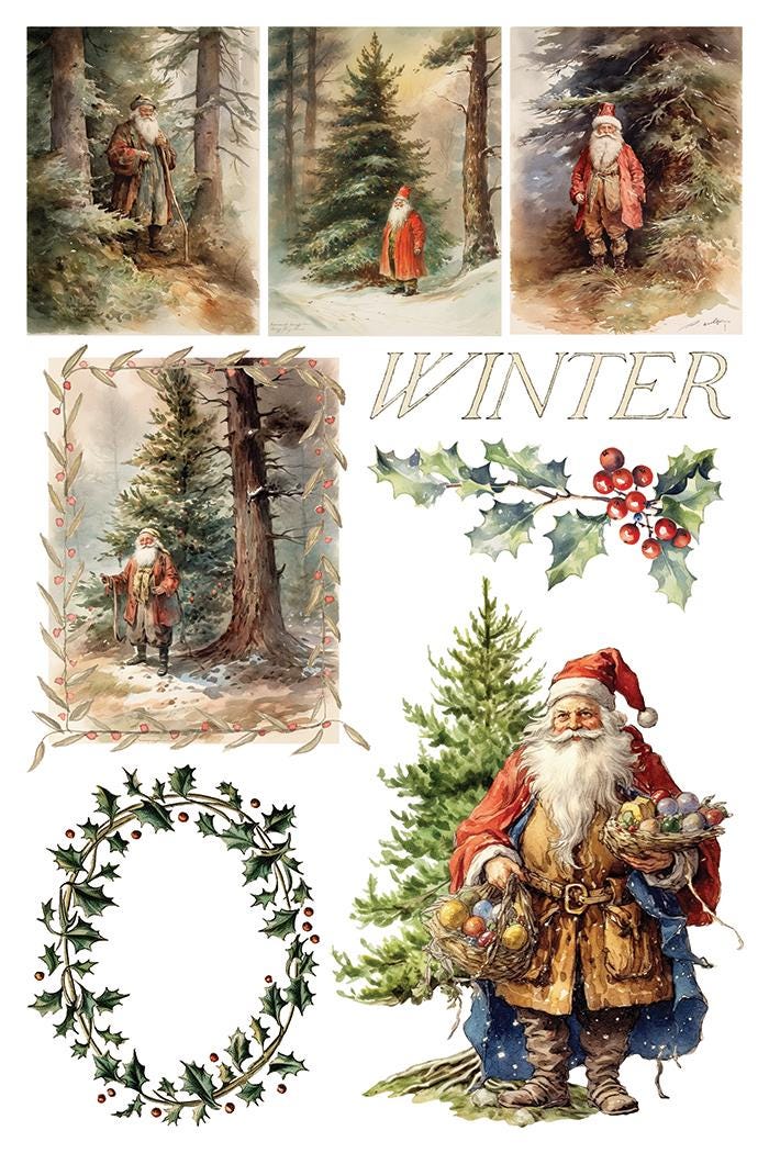 2025 IOD Santa's Hollow Transfer Pad with (8) 8 x 12 Sheets