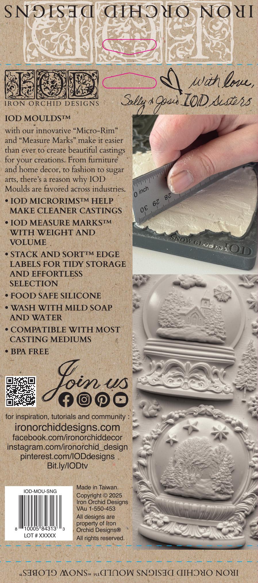 2025 IOD Snow Globes Decor Mould