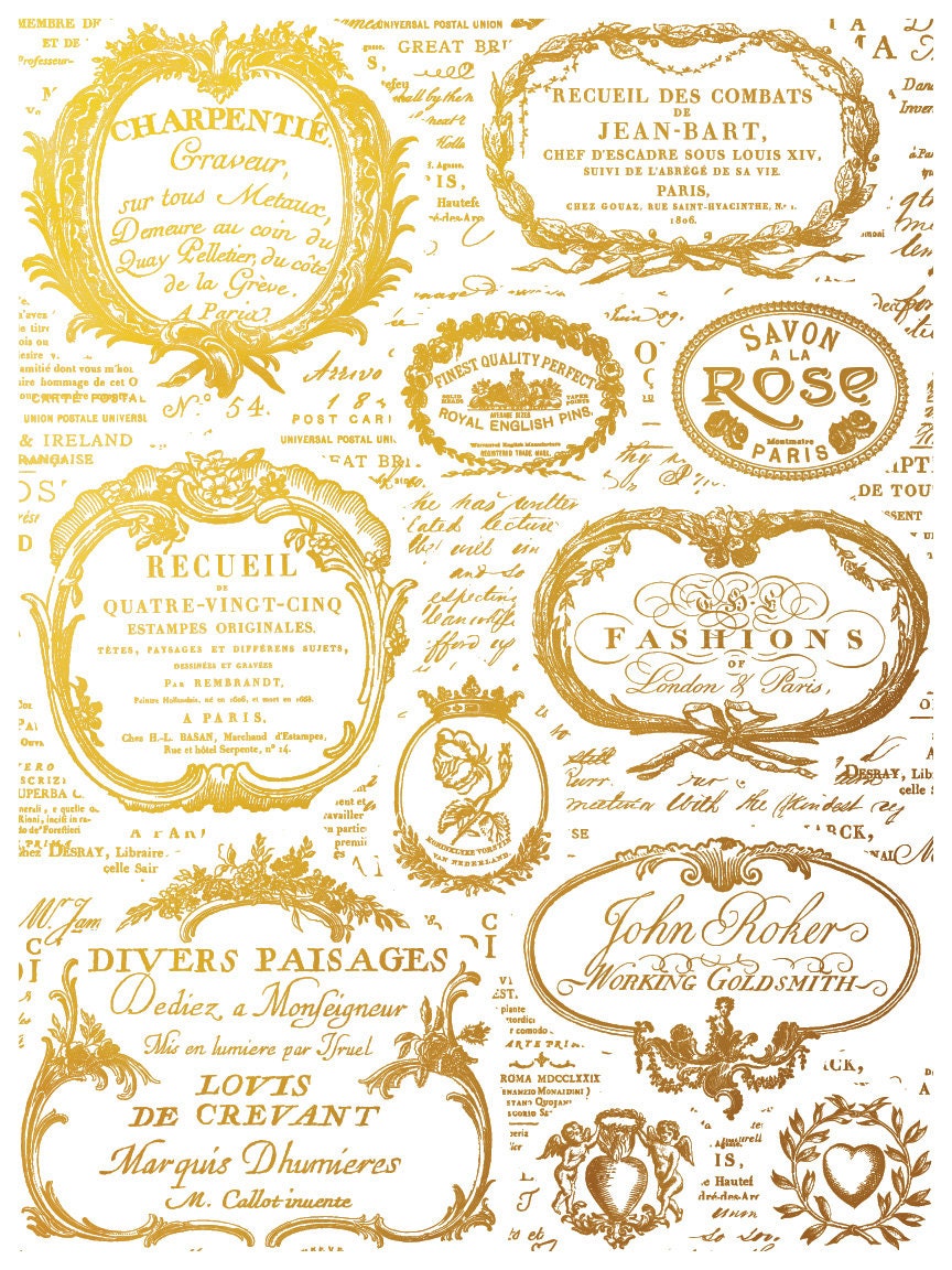 Etiquettes Foil Transfer Pad IOD with (4) 12 X 16 Sheets