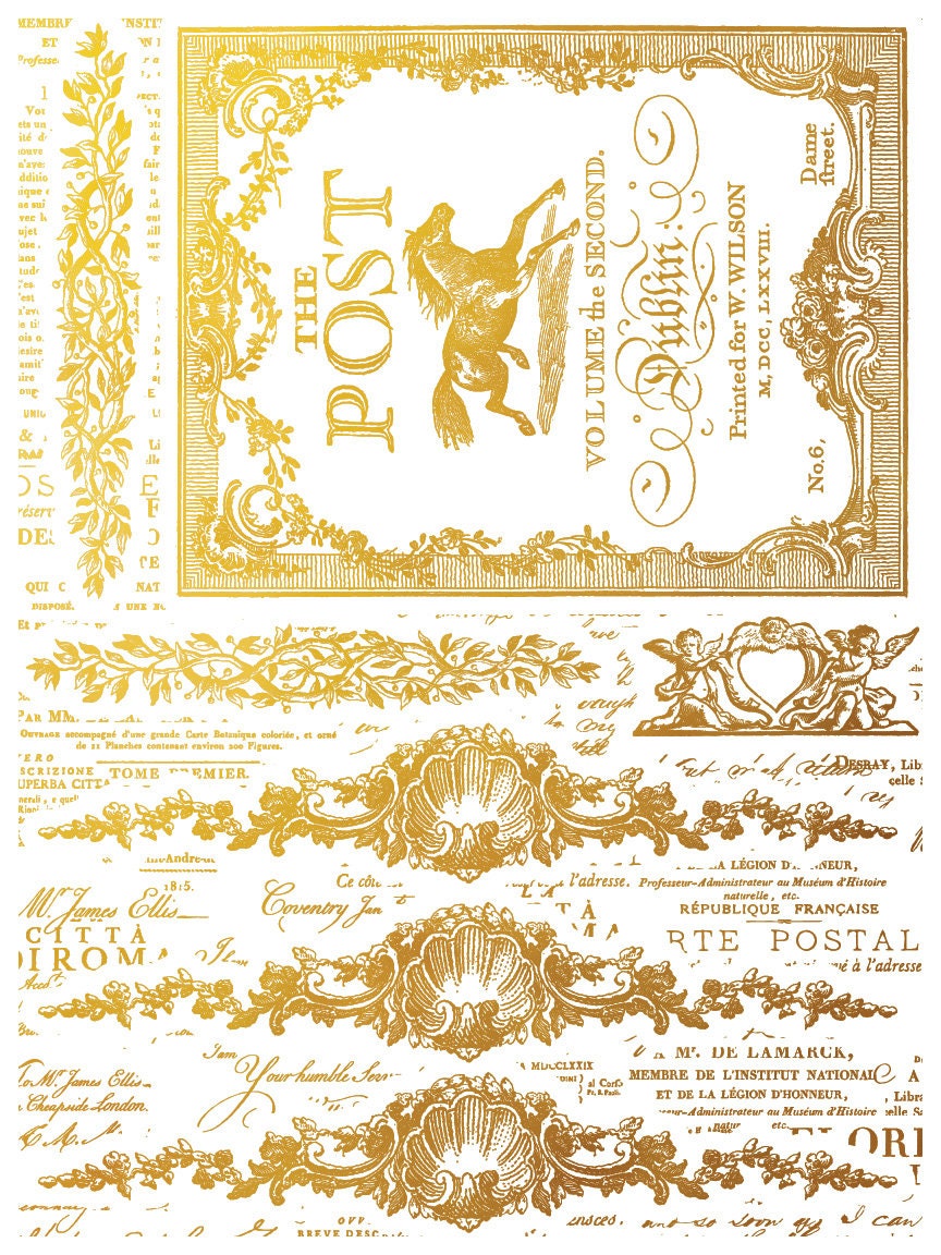 Etiquettes Foil Transfer Pad IOD with (4) 12 X 16 Sheets