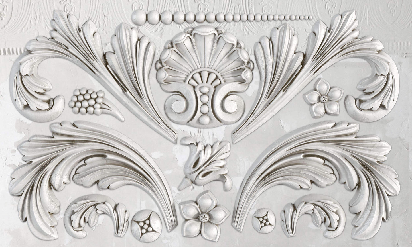 IOD Acanthus Scroll 6x10 Decor Mould