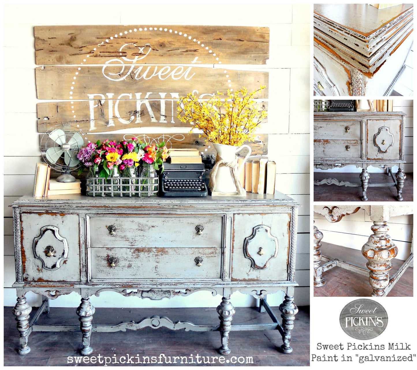 Sweet Pickins Milk Paint - Galvanized
