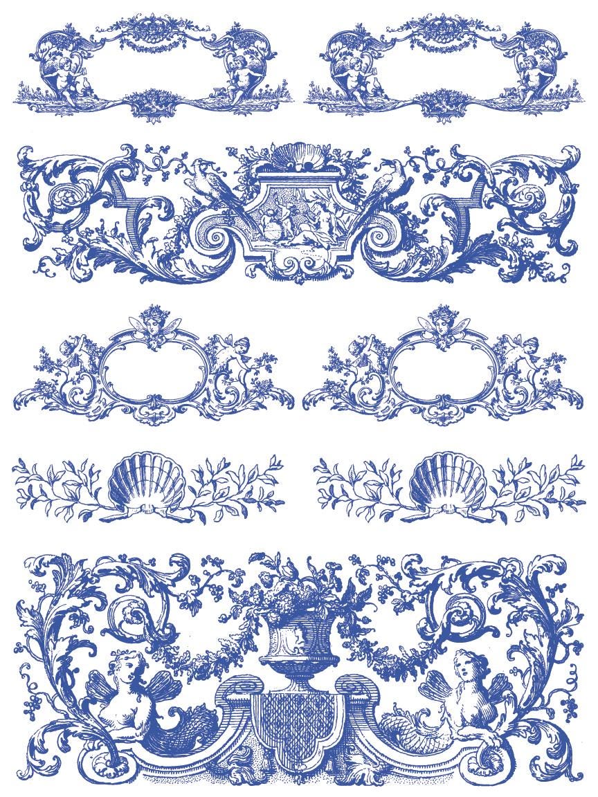 Portofino IOD Paint Inlay by Iron Orchid Design - Limited Release