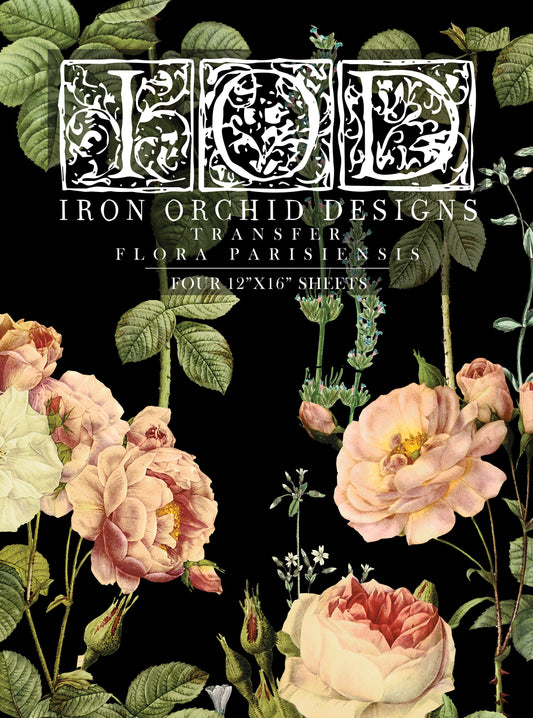 Flora Parisiensis IOD Transfer Pad with (4) 12 X 16 Sheets
