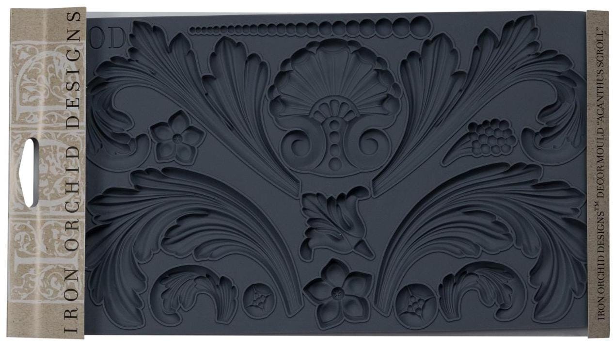 IOD Acanthus Scroll 6x10 Decor Mould