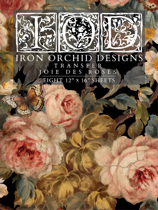 Joie de Roses IOD Transfer Pad with (8) 12 X 16 Sheets