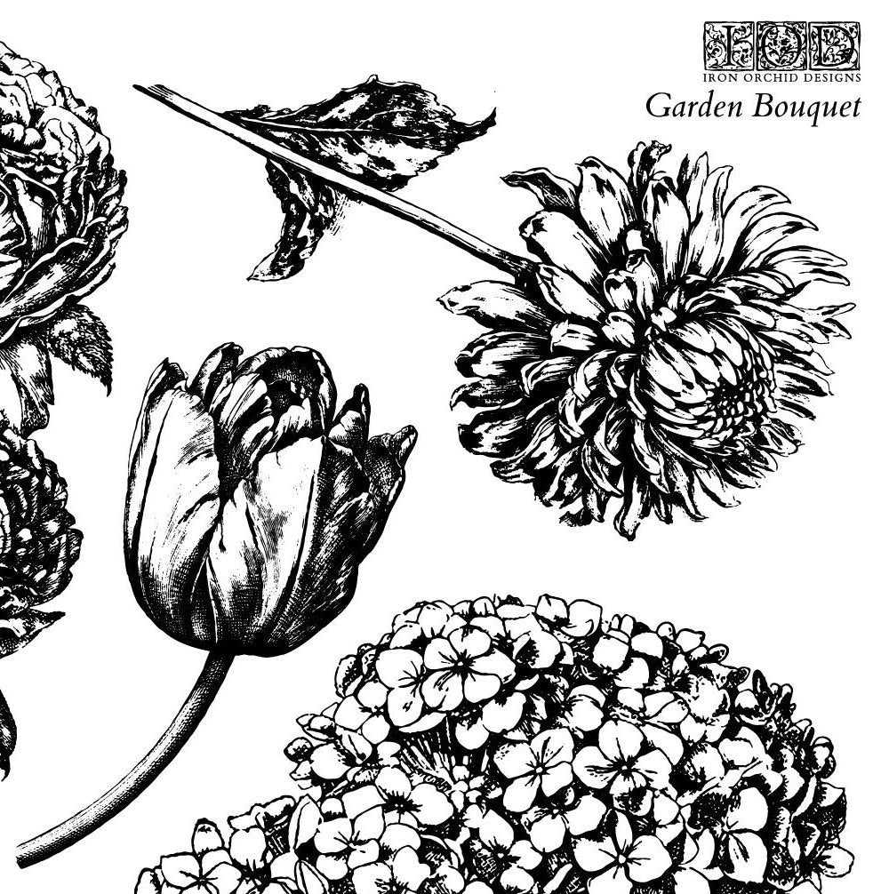 IOD Garden Bouquet Stamp