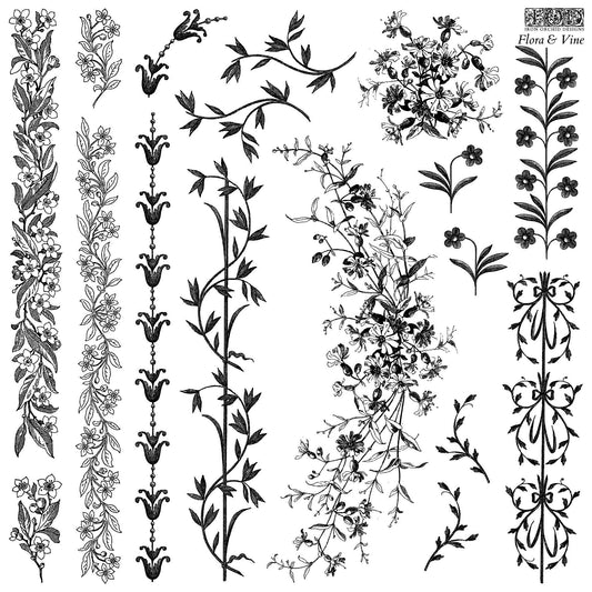 Flora and Vine IOD Stamp