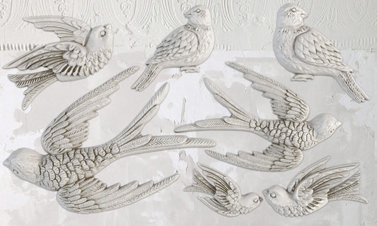 IOD Birdsong 6x10 Decor Mould