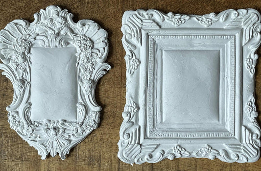 IOD Frames Two 6x10 Decor Mould Label Moulds Use Clay or Resin Craft Signs Sugar Arts Furniture Fall Decor, Frames 2 Mold Ships in 1-2 days!