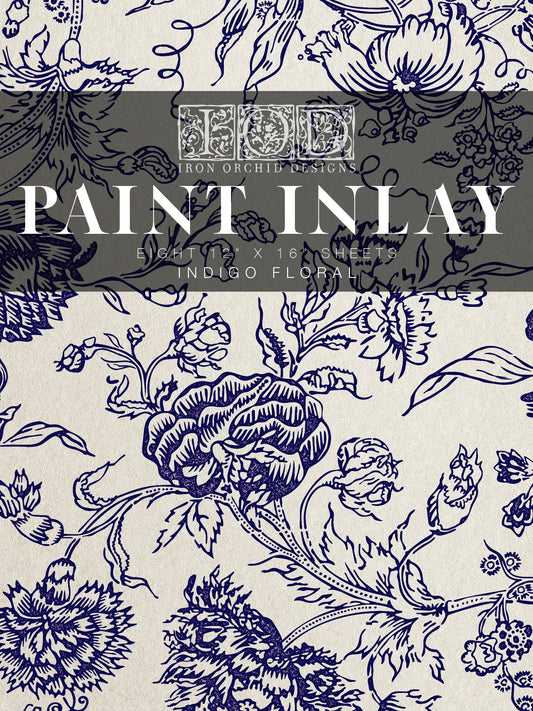 Indio Floral IOD Paint Inlay