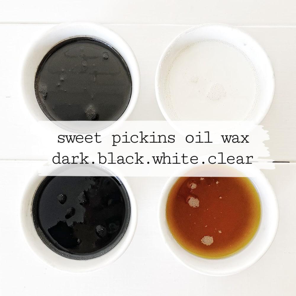 Sweet Pickins Milk Paint Dark Oil Wax- Bespoke, Chippy, Distressed, Antique, Vintage, Upcycle, Thrift Flip