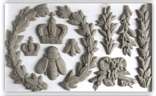 IOD Laurel 6x10 Decor Mould Label Moulds Use With Clay or Resin Crafts Signs Sugar Arts Furniture Fall Decor, Laurel Mold