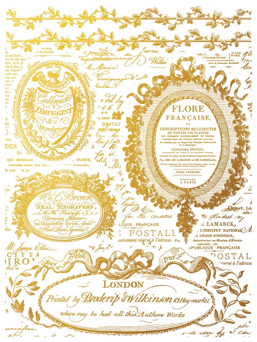 Etiquettes Foil Transfer Pad IOD with (4) 12 X 16 Sheets