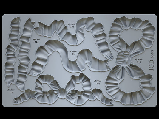 Bows 6x10 IOD Decor Mould
