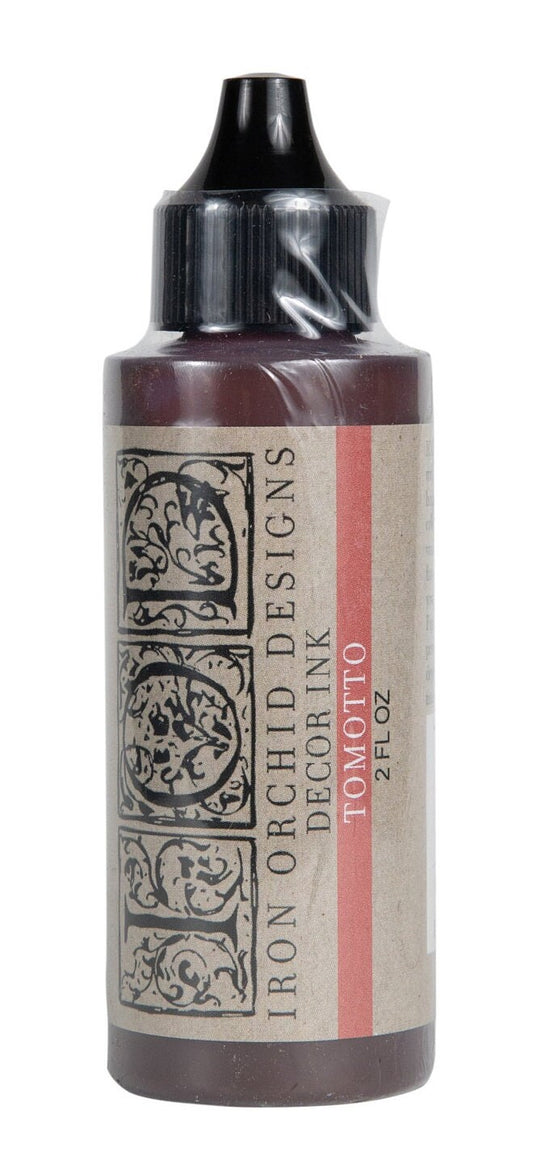IOD Tomato Red Stamp Decor Ink by Iron Orchid Designs 2 Ounce for Stamping with IOD Inks Ships in 1-2 days!