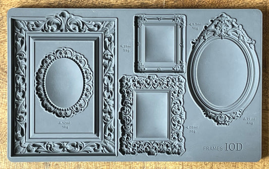 IOD Frames 6x10 Decor Mould Label Moulds Use With Clay or Resin Crafts Signs Sugar Arts Furniture Fall Decor, Frames Mold Ships in 1-2 days!
