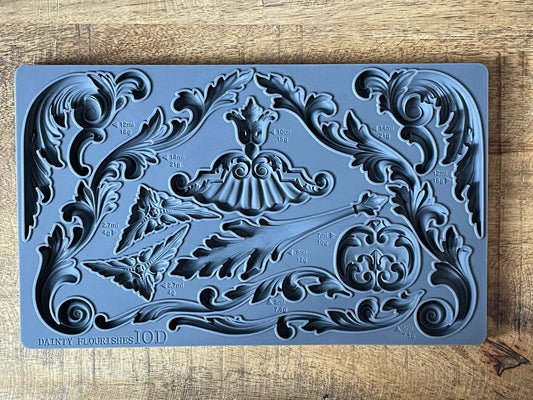 IOD Dainty Flourishes 6x10 Decor Mould