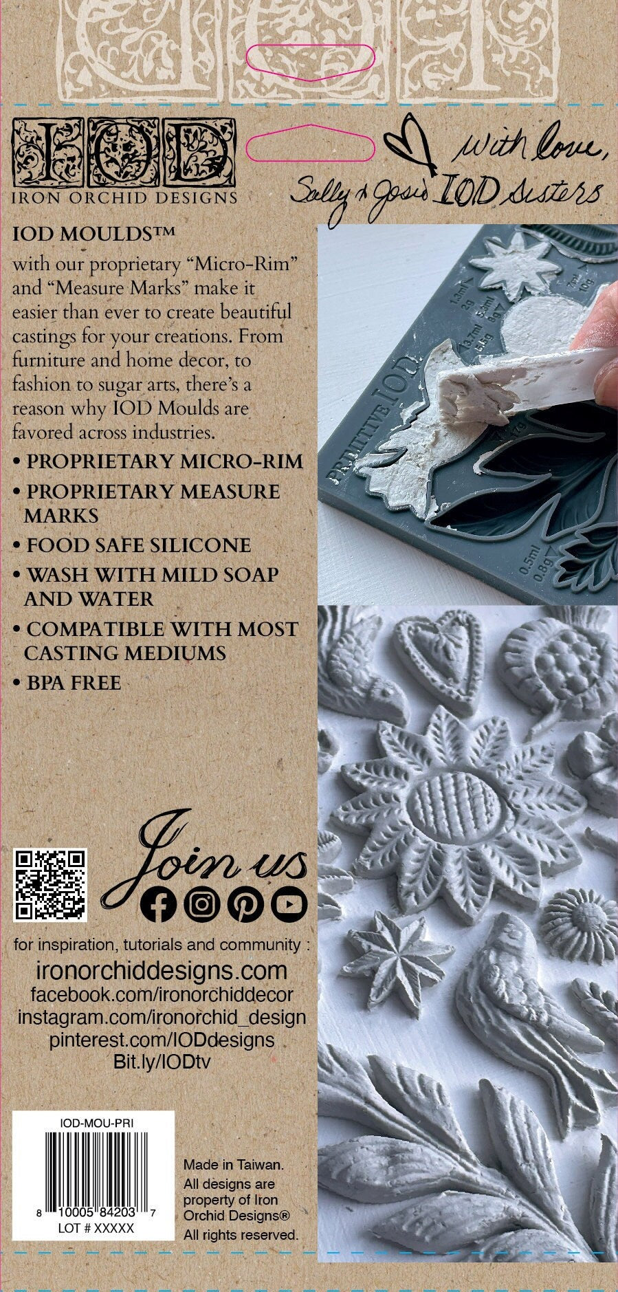 IOD Primitive 6x10 Decor Mould