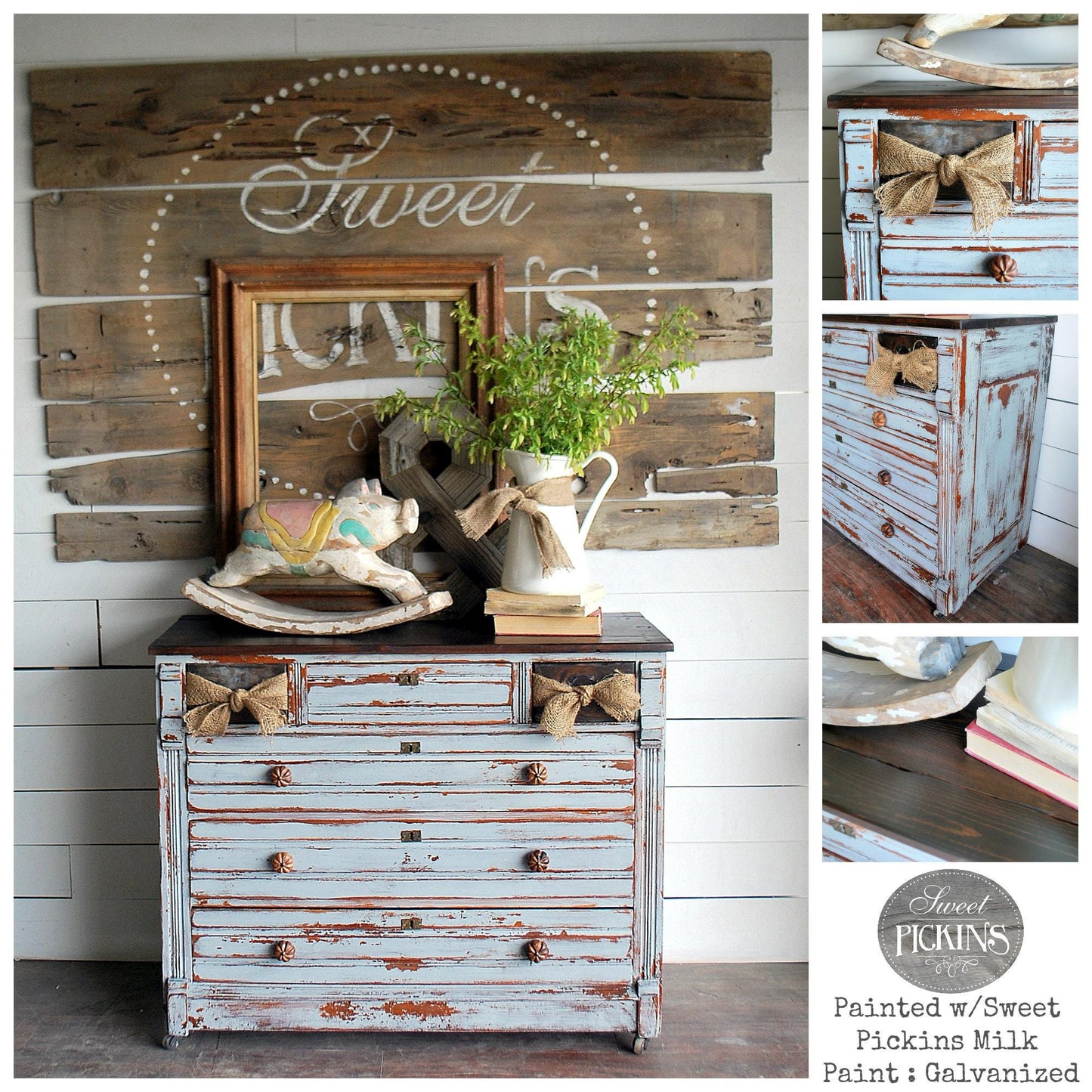 Sweet Pickins Milk Paint - Galvanized