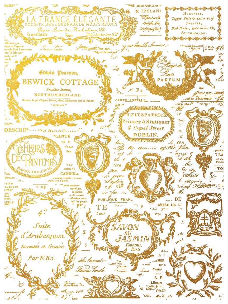 Etiquettes Foil Transfer Pad IOD with (4) 12 X 16 Sheets