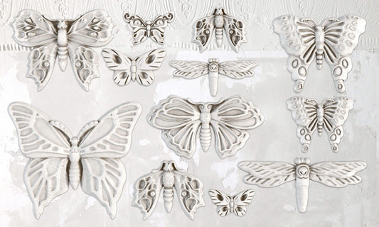 IOD Monarch 6x10 Decor Mould Label Moulds Use With Clay or Resin Crafts Signs Sugar Arts Furniture Fall Decor, Monarch Mold Ships- 1-2 days!