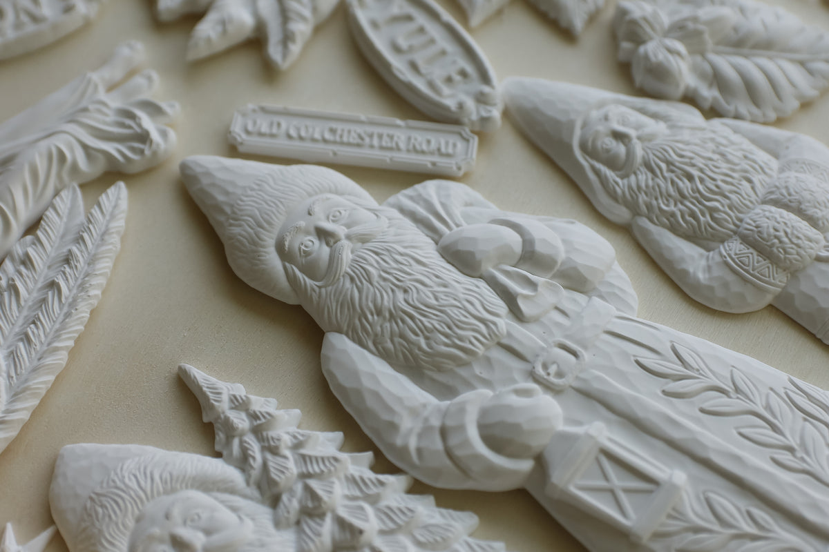 IOD Belsnickel Mould • Iron Orchid Designs • 6×10 Folk Art German Christmas Figure & Holiday Sign Mould • Ships in 1–2 Days