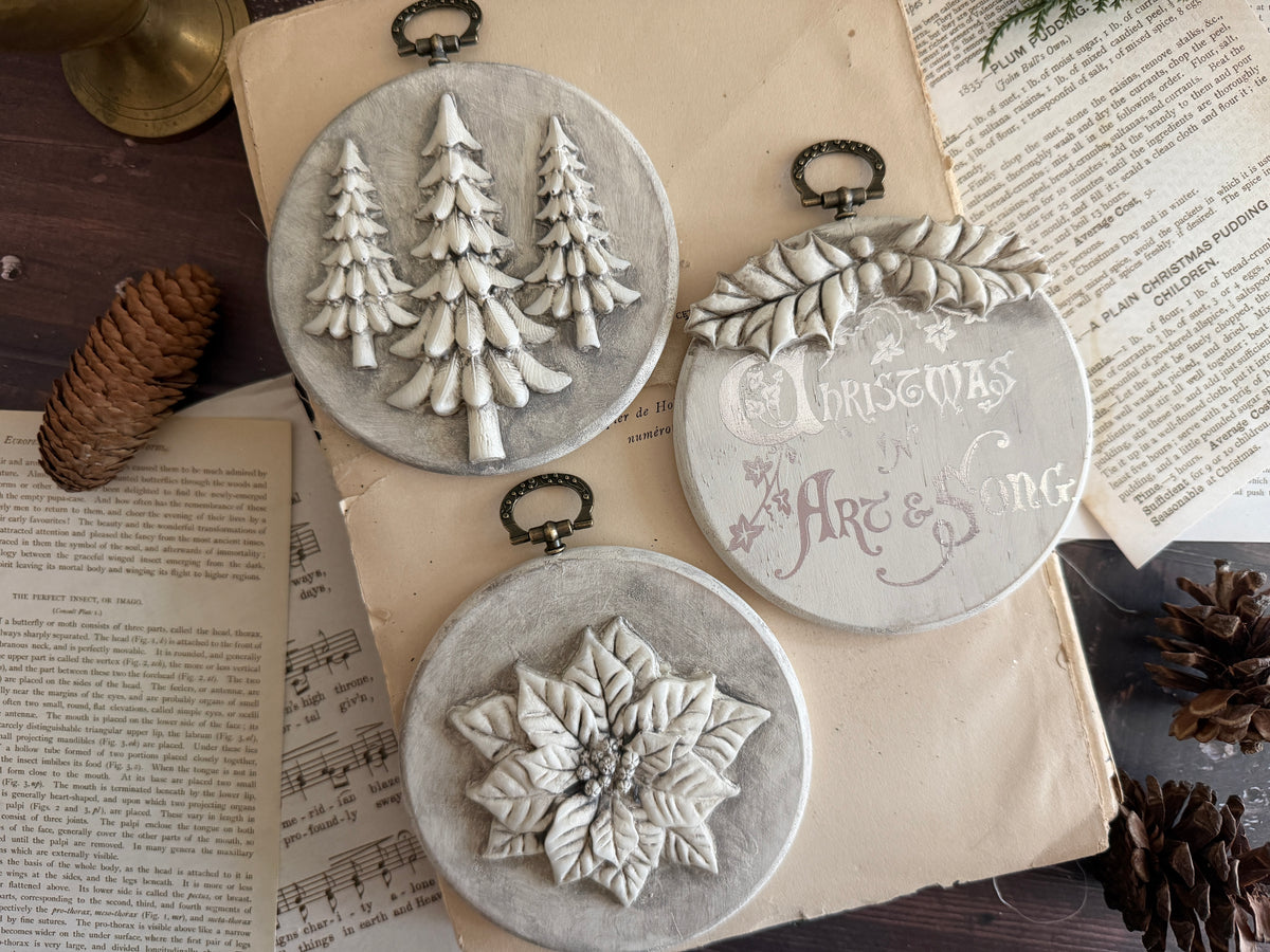 *PREORDER*  IOD Boughs of Holly Mould • Iron Orchid Designs • 6×10 Holiday Sign Mould • Ships in 1–2 Days (Copy)