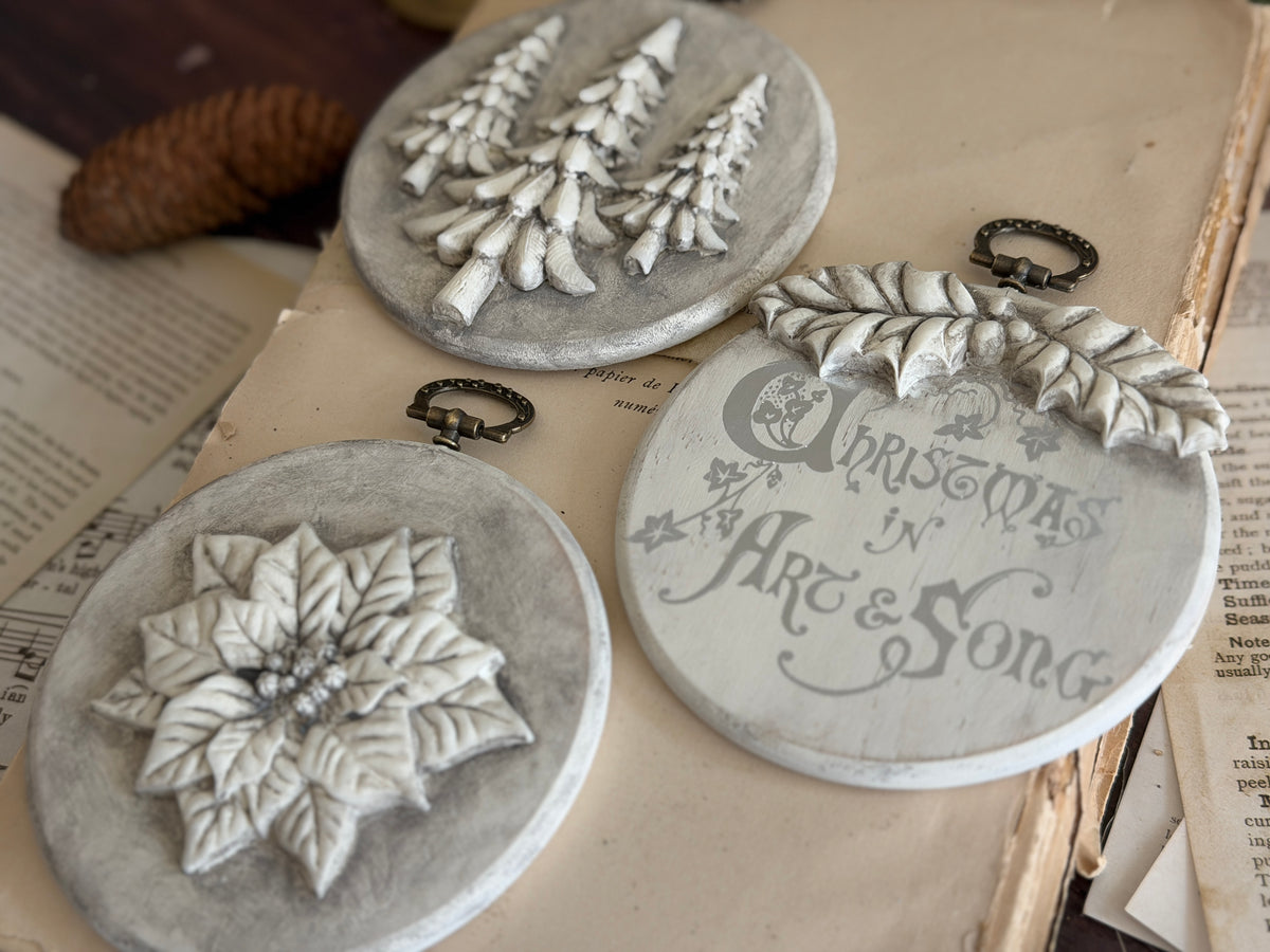 *PREORDER*  IOD Boughs of Holly Mould • Iron Orchid Designs • 6×10 Holiday Sign Mould • Ships in 1–2 Days (Copy)