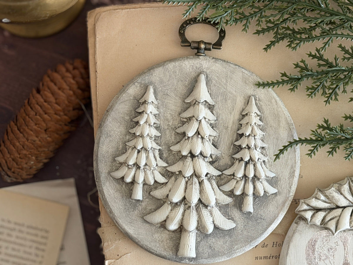*PREORDER*  IOD Boughs of Holly Mould • Iron Orchid Designs • 6×10 Holiday Sign Mould • Ships in 1–2 Days (Copy)