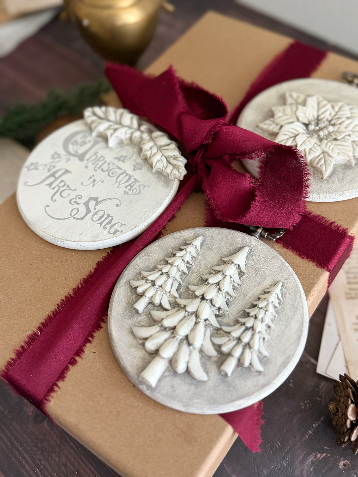 *PREORDER*  IOD Boughs of Holly Mould • Iron Orchid Designs • 6×10 Holiday Sign Mould • Ships in 1–2 Days (Copy)