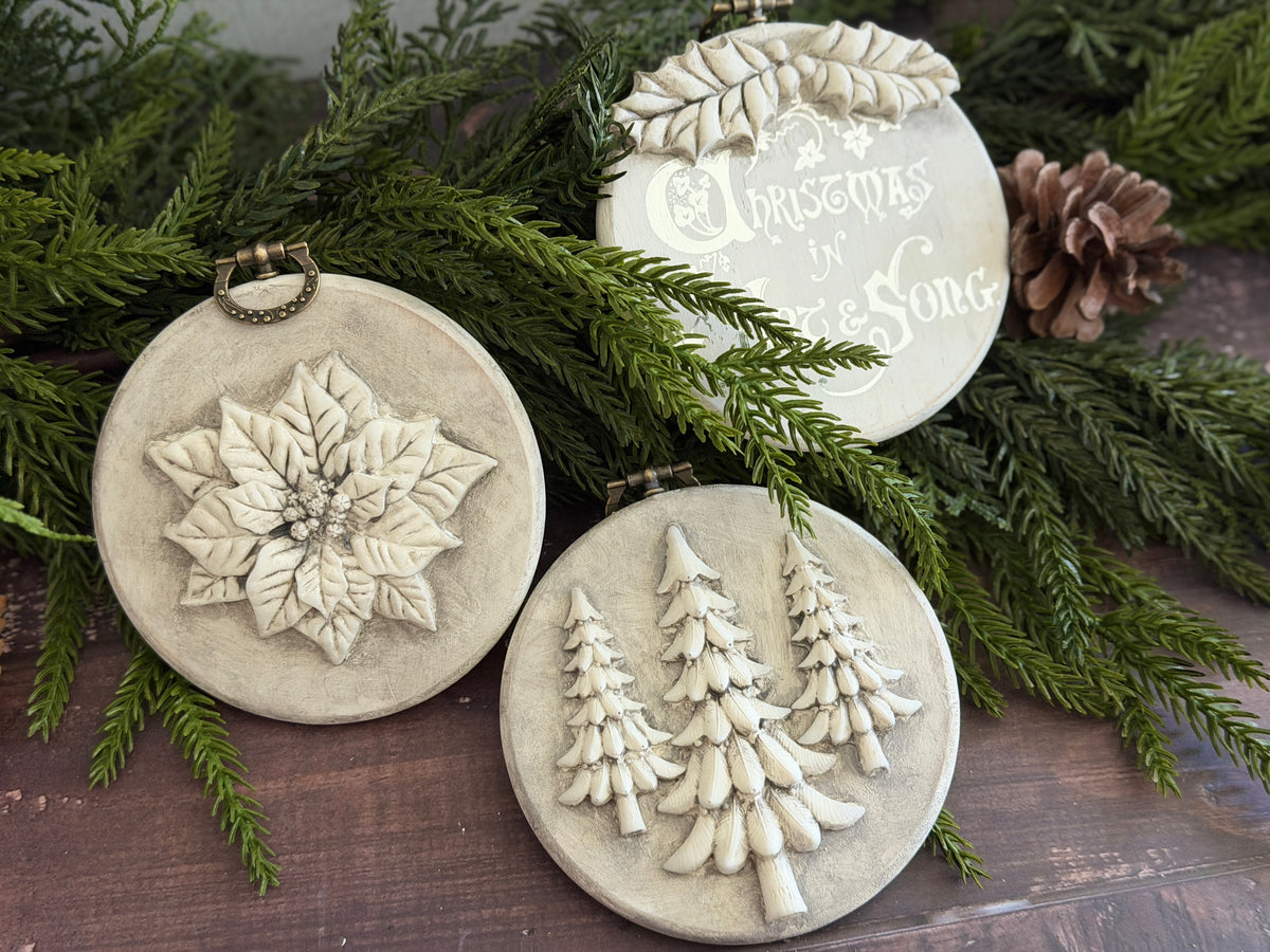 *PREORDER*  IOD Boughs of Holly Mould • Iron Orchid Designs • 6×10 Holiday Sign Mould • Ships in 1–2 Days (Copy)