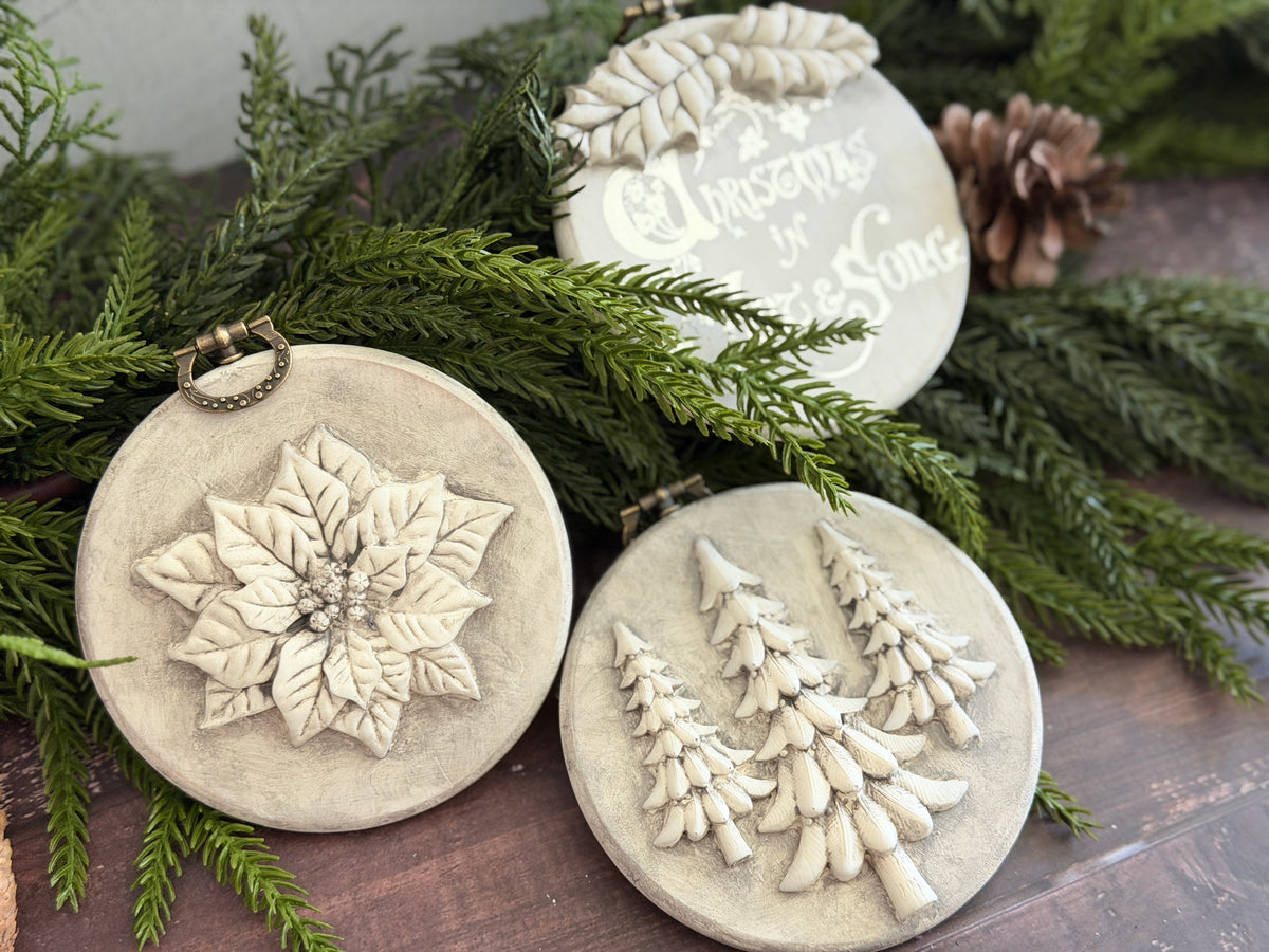 *PREORDER*  IOD Boughs of Holly Mould • Iron Orchid Designs • 6×10 Holiday Sign Mould • Ships in 1–2 Days (Copy)