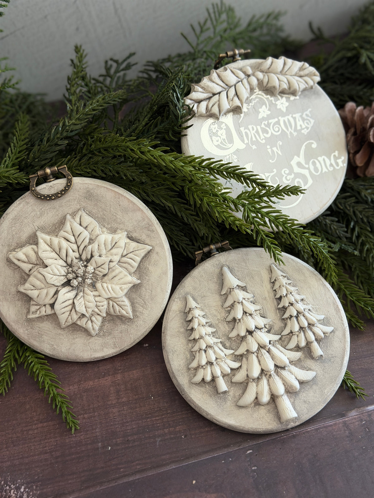 *PREORDER*  IOD Boughs of Holly Mould • Iron Orchid Designs • 6×10 Holiday Sign Mould • Ships in 1–2 Days (Copy)