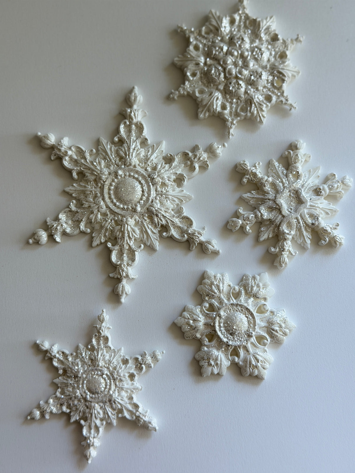 *PREORDER*  IOD Snowflakes Mould • Iron Orchid Designs • 6×10 Holiday Sign Mould • Ships in 1–2 Days