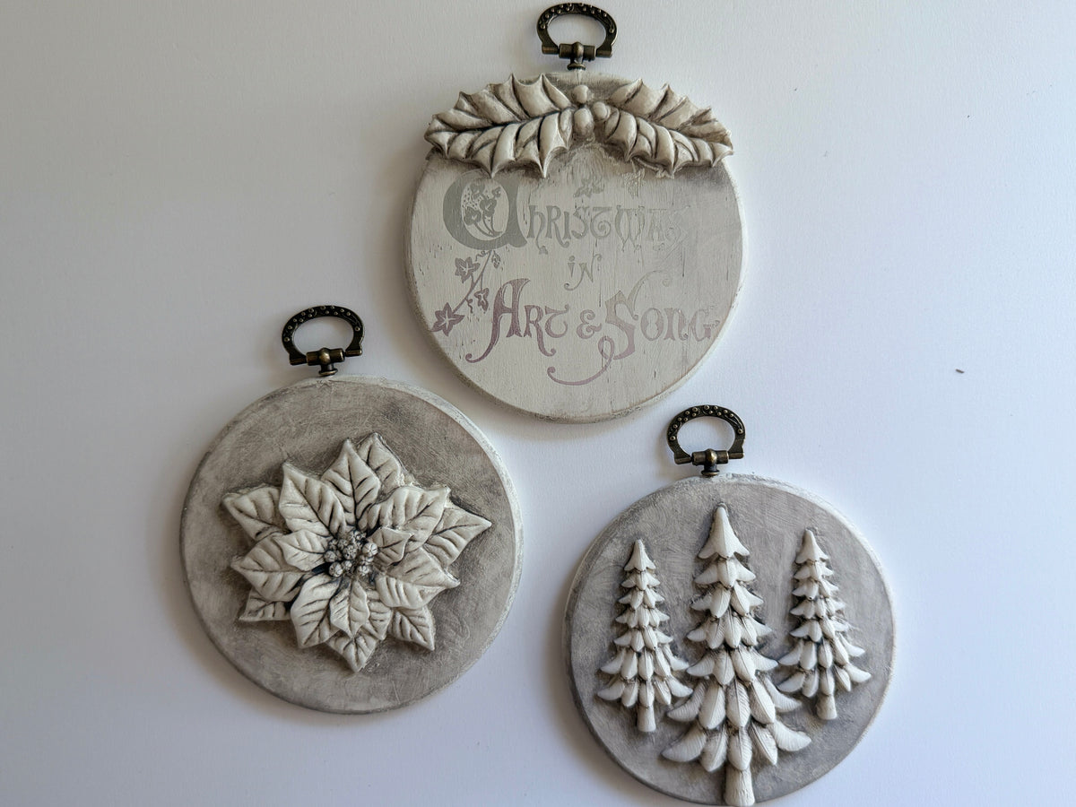 *PREORDER*  IOD Boughs of Holly Mould • Iron Orchid Designs • 6×10 Holiday Sign Mould • Ships in 1–2 Days (Copy)