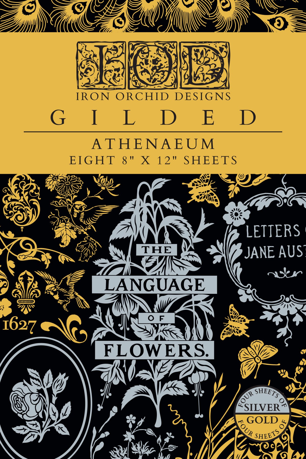 IOD Athenæum Gilded Foil Transfer Pad with (8) 12 X 8 Sheets