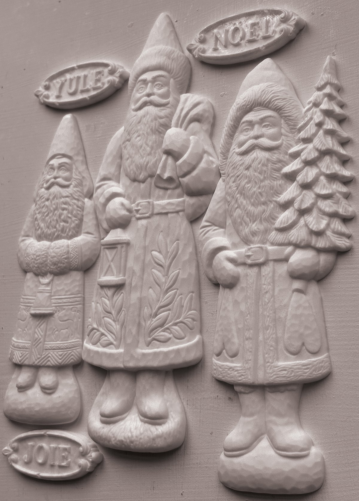 IOD Belsnickel Mould • Iron Orchid Designs • 6×10 Folk Art German Christmas Figure & Holiday Sign Mould • Ships in 1–2 Days