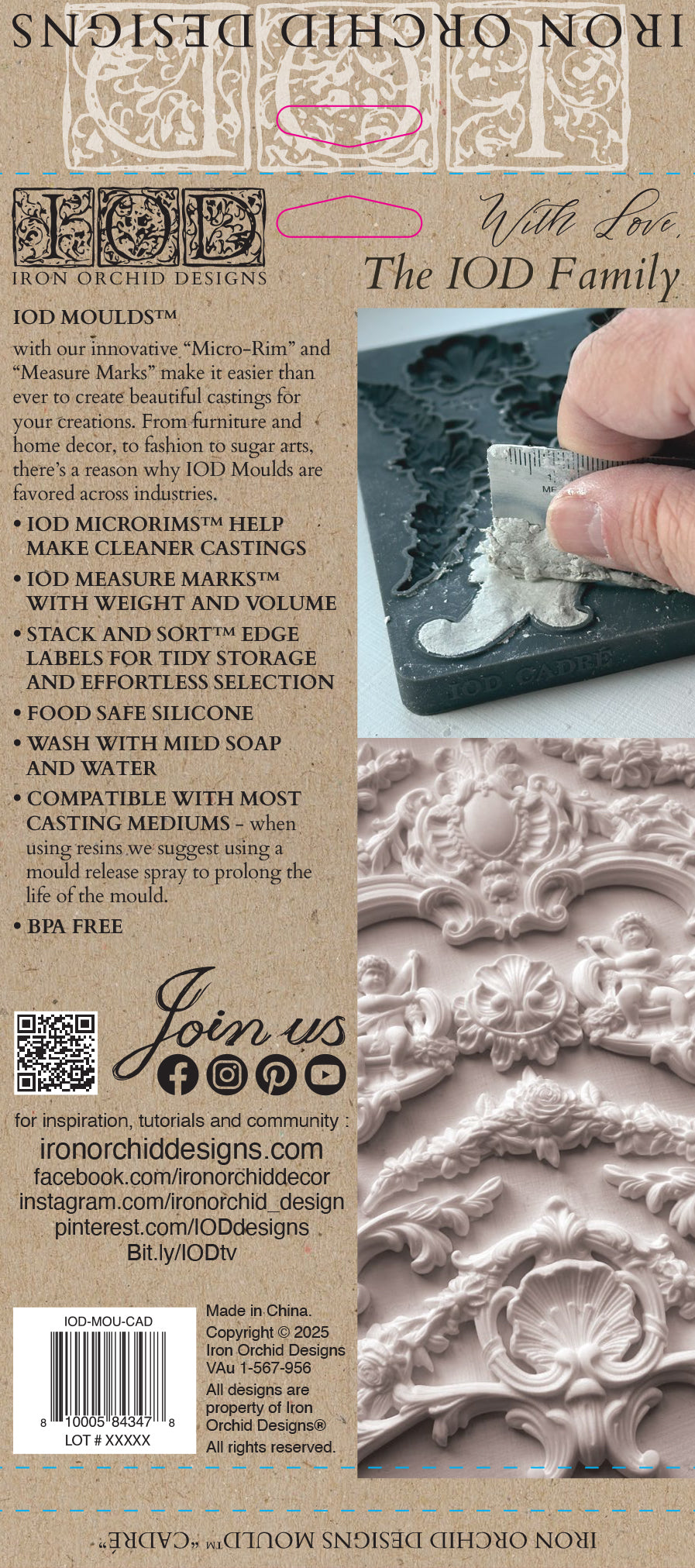 IOD Cadre 6x10 Decor Mould