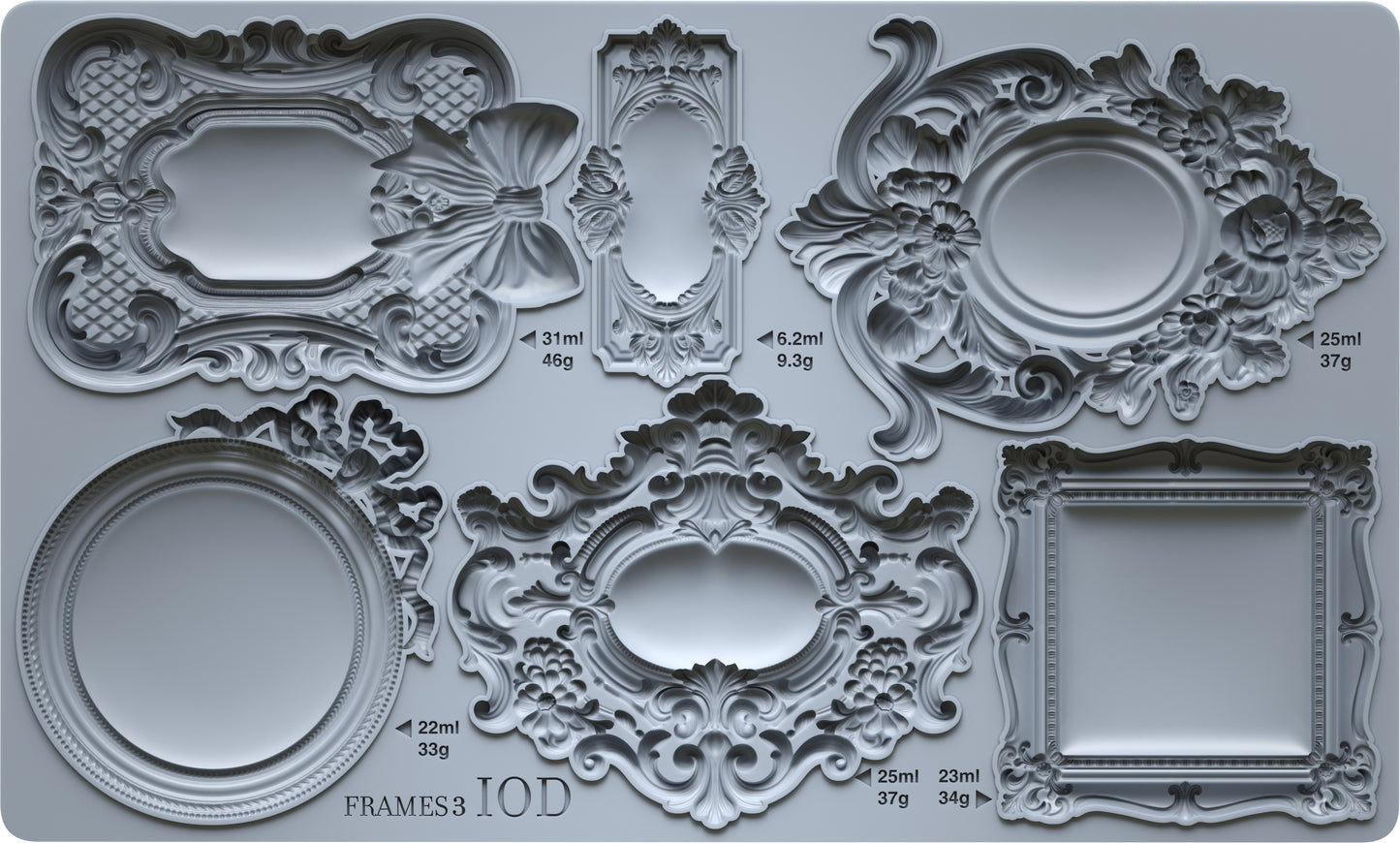 IOD Frames Three 6x10 Decor Mould